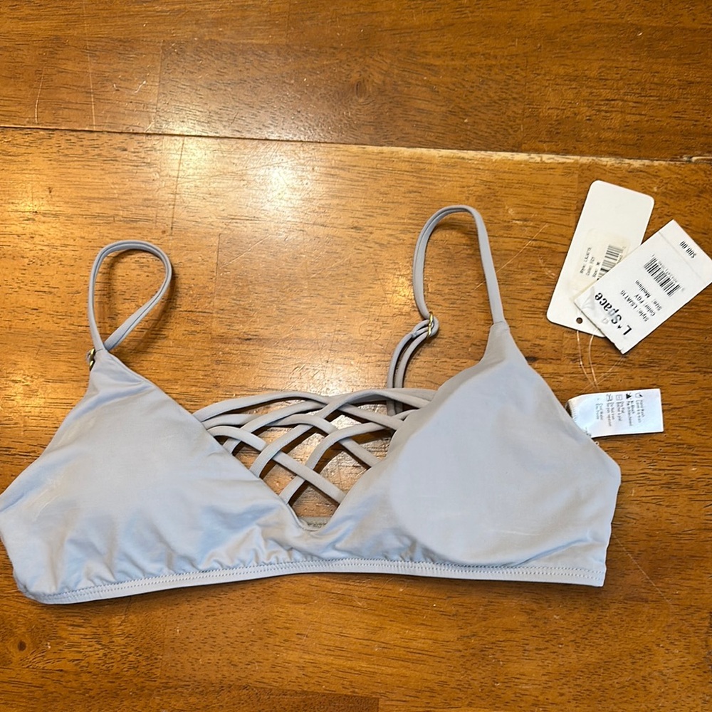 L*Space Gray Bra Intimates with Stretchy Comfort